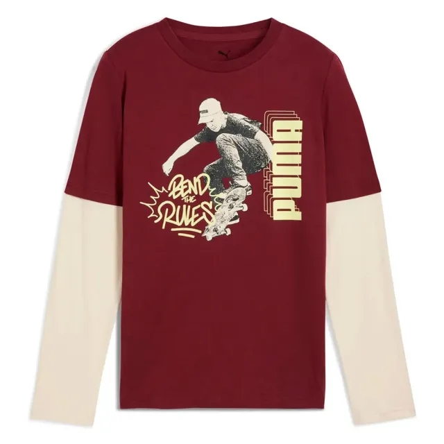 Puma Mid 90´s Layared Essentials Graphics Long Sleeve T-shirt