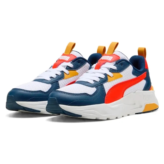 PUMA Trinity Lite Sneakers Youth, White/Fierce Red/Persian Blue