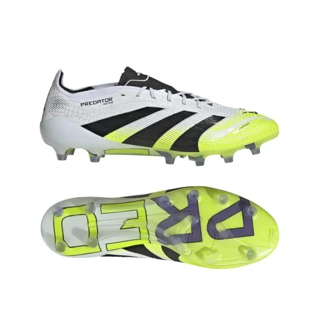 Adidas Predator Elite Ag Radiant Blaze - Footwear White/Core Black/Lucid Lemon Pre-Order - ['White']