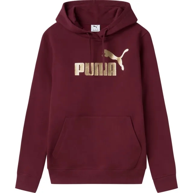 Puma Essentials+ Textured Foil Big Logo Hoodie