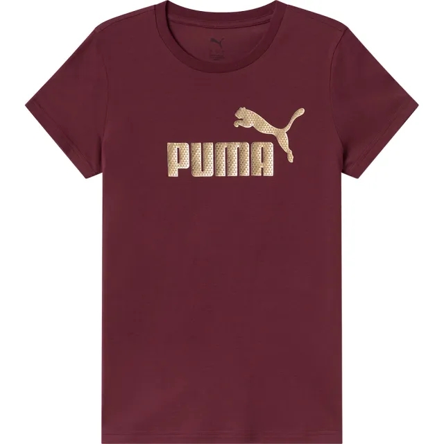 Puma Essential + Textured Foil Big Logo Short Sleeve T-shirt