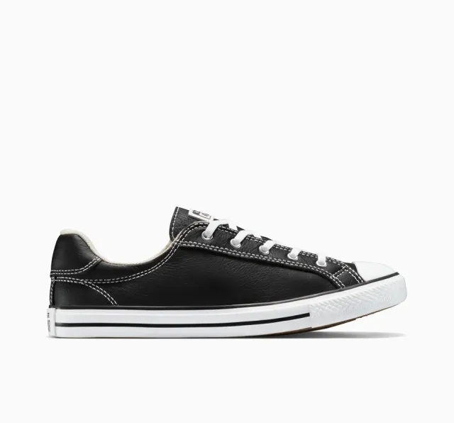 Converse Chuck Taylor All Star Dainty Lucky Leather - Black, White