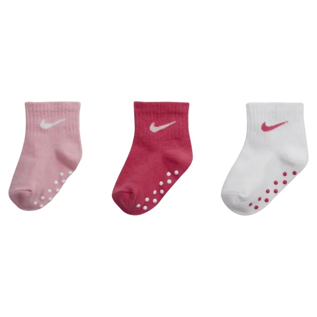 Nike Baby Swoosh Ankle Gripper Socks (3-Pairs) - Multi-Colour