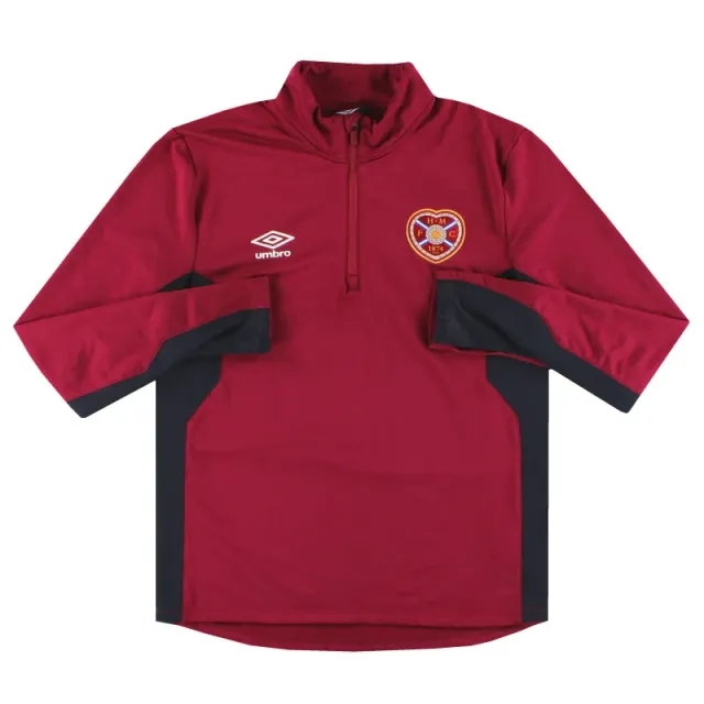 2017-18 Hearts Umbro 1/4 Zip Training Top M - Hearts / Excellent / Medium