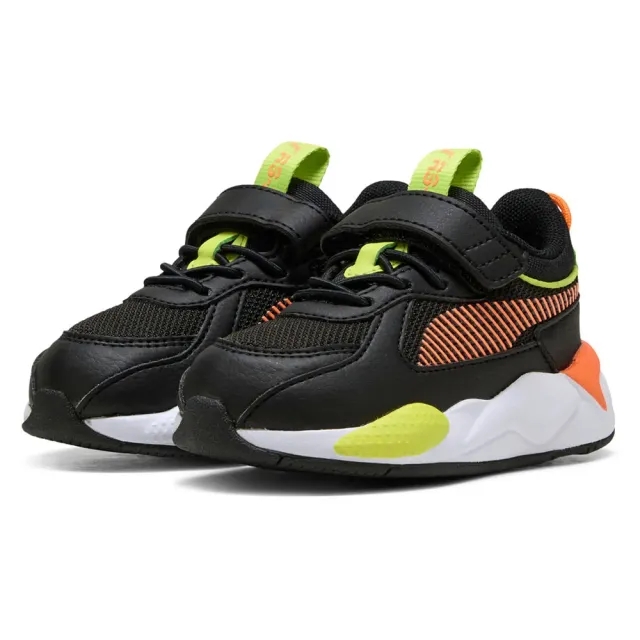 PUMA RS-X Toddlers' Sneakers, Black/Orange Glo