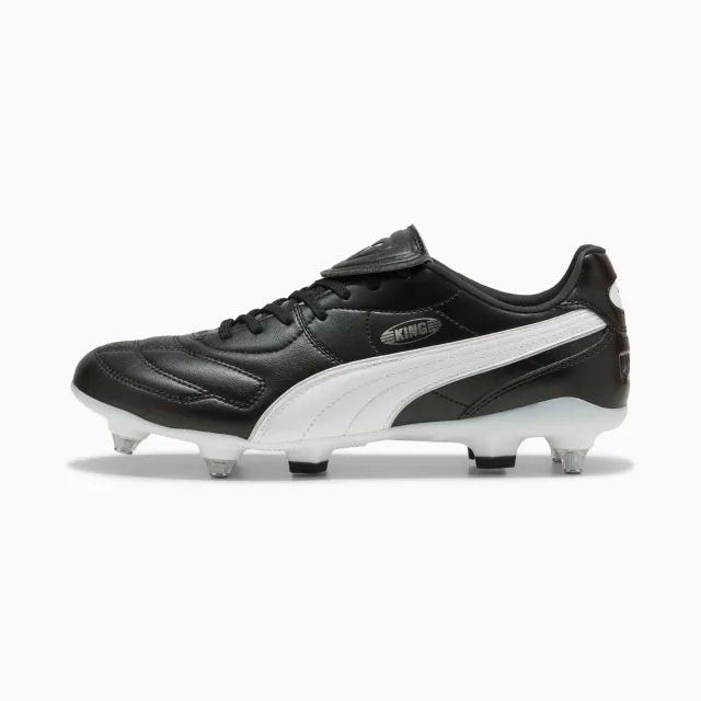 PUMA King Liga MxSG Football Boots Unisex, Black/White/Silver, size 10