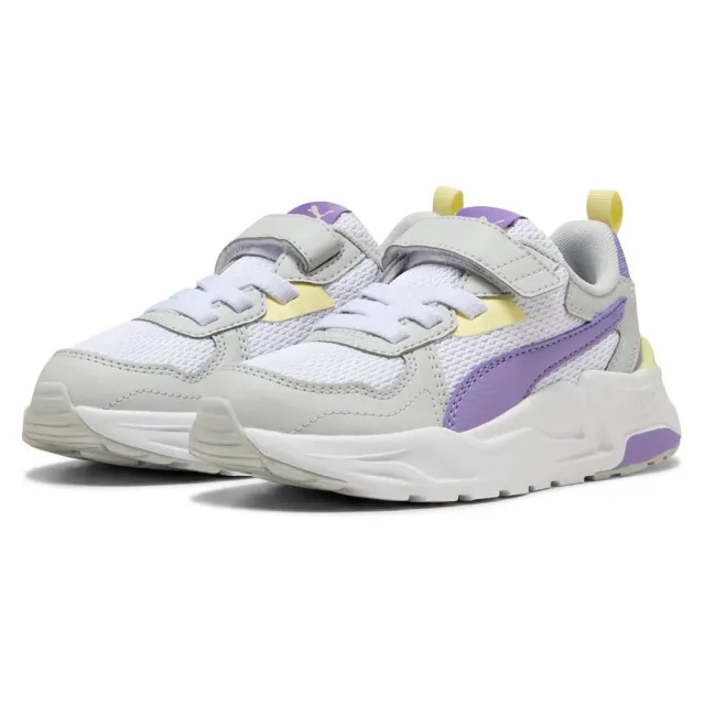 PUMA Trinity Lite Sneakers Kids, White/Lavender Alert/Glacial Grey, size 1