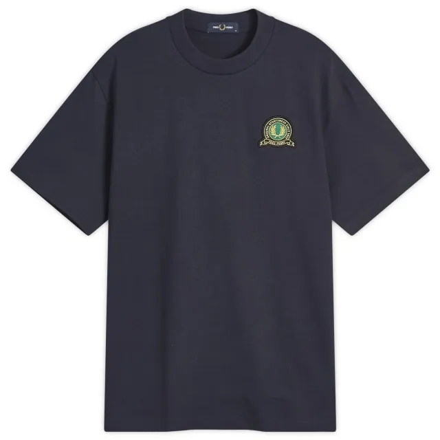 Fred Perry Men's Tennis Badge T-Shirt Navy