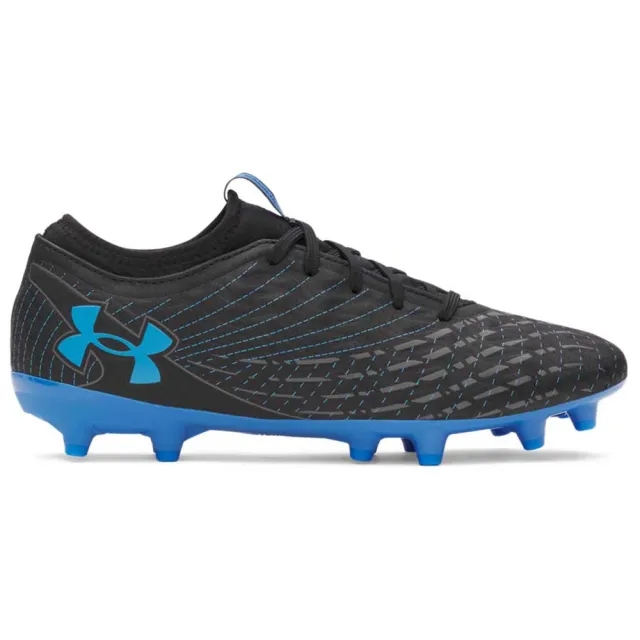 Under Armour  Magnetico Select 5 FG Unisex Soccer Cleats Black / Castlerock / Blue Atlantis 9.5