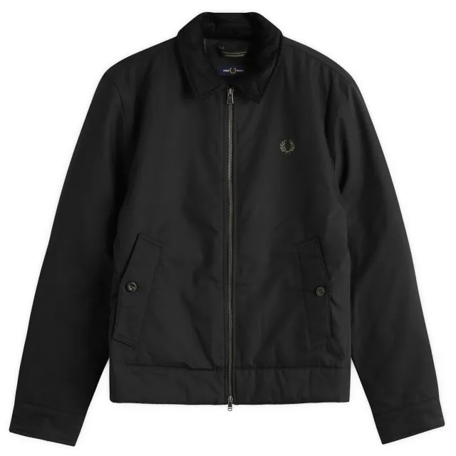 Fred Perry Men's Cotton Caban Jacket Black