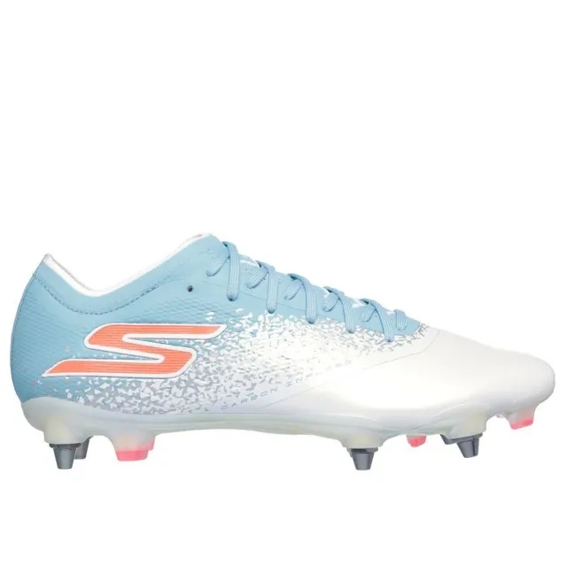 Skechers Razor 1.5 Elite SG Shoes in White/Turquoise