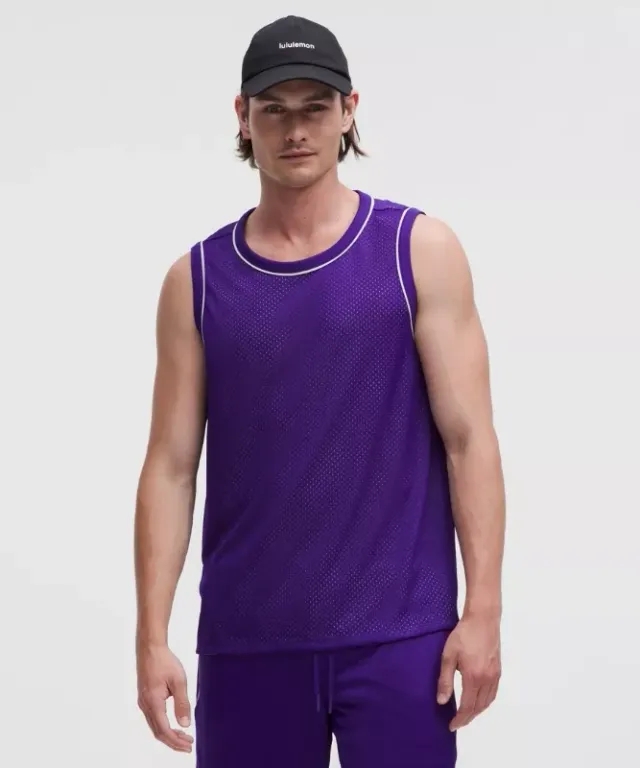 lululemon – Men's Double Layered Tank Top – Color Purple – Size L