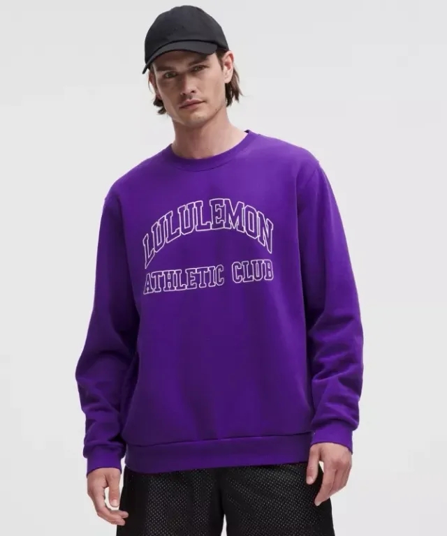 lululemon – Men's Steady State Crew Sweatshirt Graphic – Color Purple – Size L