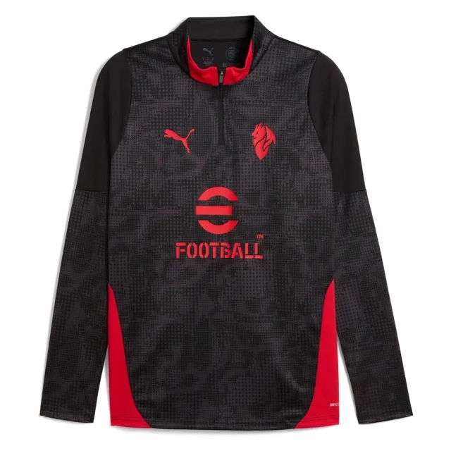 PUMA AC Milan 25/26 Training Quarter-Zip Top Shirt Men, Black/For All Time Red