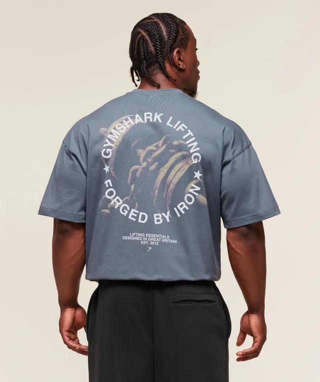  Forged By Iron T-Shirt - Iron Blue