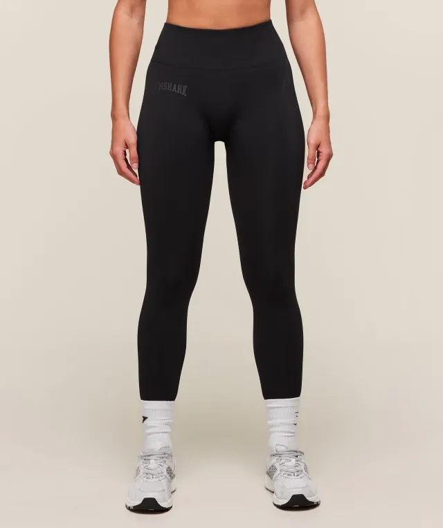  Everyday Seamless Graphic Leggings - Black