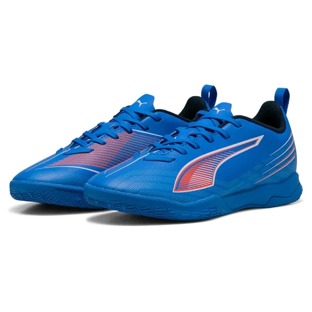 PUMA Ultra 6 Play Futsal Boots Youth, Ultra Blue/White/Glowing Red, size 1