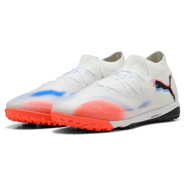 PUMA Future 8 Pro Cage Football Boots Unisex, White/Black/Glowing Red, size 10