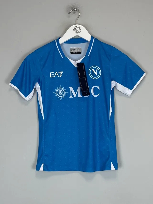 2024/25 Napoli *BNWT* Stadium Home Shirt (Kids Sizes) EA7 | Cult Kits, 8Y / Napoli / 2024