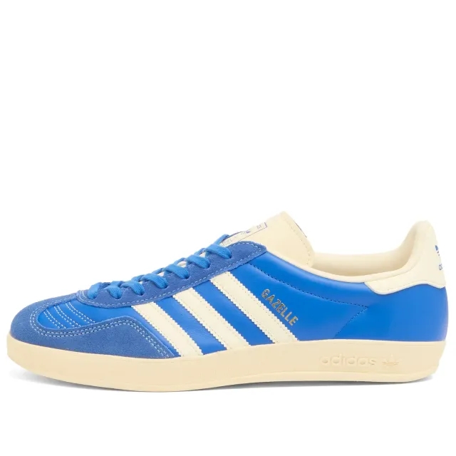 Adidas Men's Gazelle Indoor Sneaker Blue/Cream White/Gold