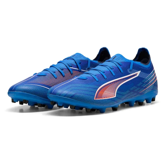 PUMA Ultra 6 Match MG Football Boots Unisex, Ultra Blue/White/Glowing Red, size 10
