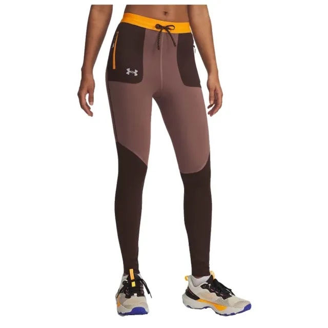 Under Armour  Launch Trail Women's Tights Kona Brown / Squad Orange / Reflective L