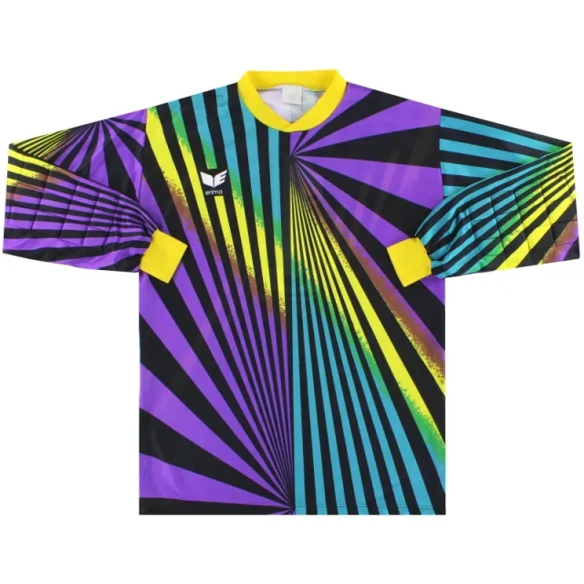 1989-90 Erima Template Goalkeeper Shirt #1 L - Other Non League Clubs / Excellent / Large