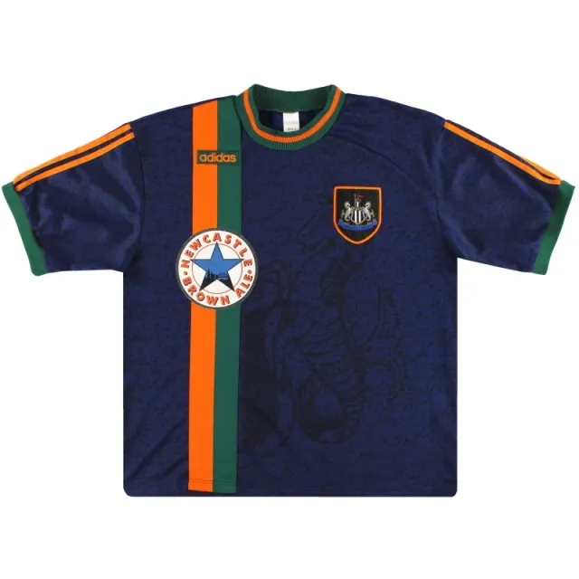 1997-98 Newcastle adidas Away Shirt *Mint* M - Newcastle United / Mint / Medium