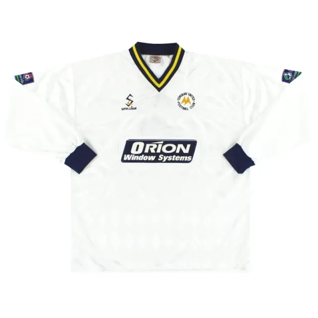 2000-01 Torquay Super League Match Issue Third Shirt L/S #6 XXL - Torquay United / Excellent / XXL