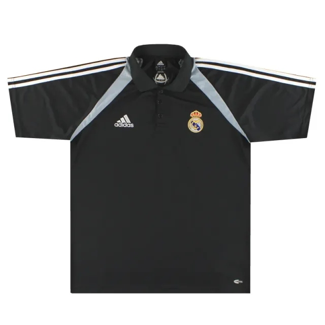 2004-05 Real Madrid adidas Polo Shirt *Mint* L - Real Madrid / Mint / Large