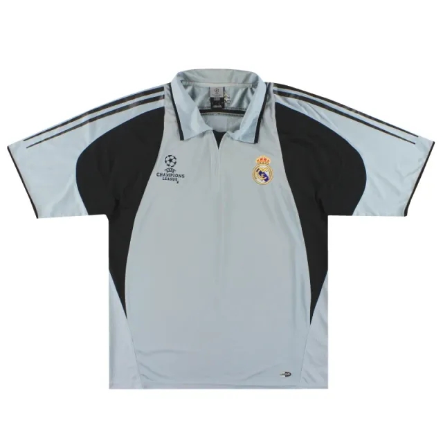 2004-05 Real Madrid adidas CL Training Shirt *Mint* L - Real Madrid / Mint / Large