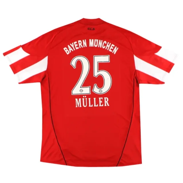 2010-11 Bayern Munich adidas Home Shirt Muller #25 XXL - Bayern Munich / Very Good / XXL