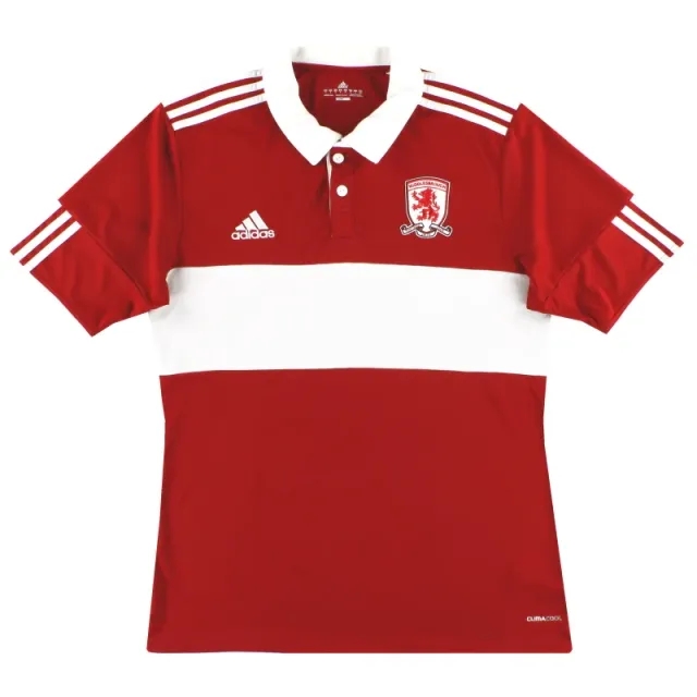 2010-11 Middlesbrough adidas Home Shirt L - Middlesbrough / Excellent / Large