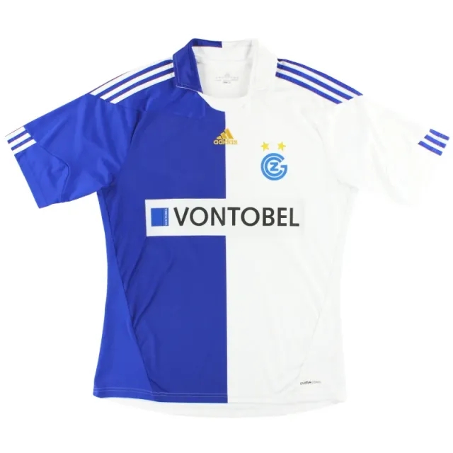 2010-12 Grasshoppers adidas Home Shirt S - Other European Clubs / Very Good / Small