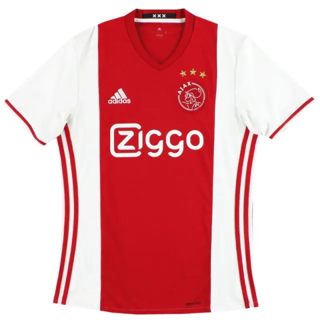 2016-17 Ajax adidas Home Shirt L - Ajax / Excellent / Large
