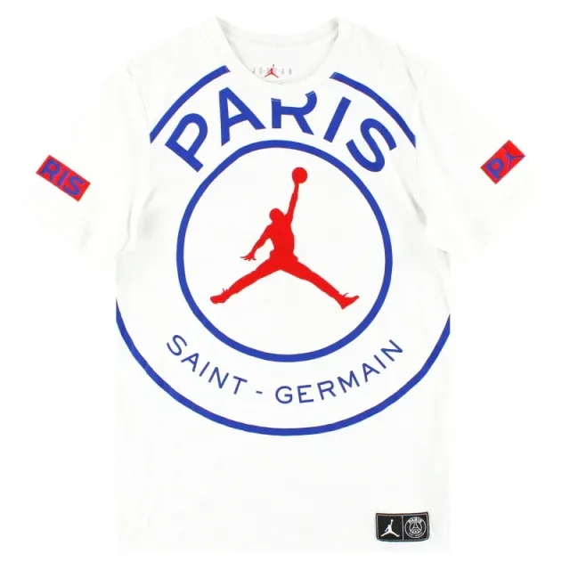 2020-21 Jordan x Paris Saint-Germain Logo Tee S - Paris Saint-Germain / Excellent / Small