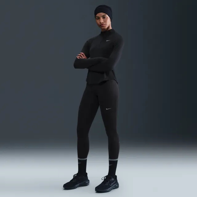 Nike Tempo Women's High-Waisted 7/8 Running Leggings - Black - Polyester/Elastane