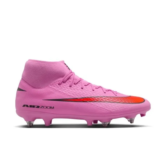Nike Mercurial Superfly 10 Academy Soft-Ground High-Top Football Boot - Pink - Recycled Content Minimum