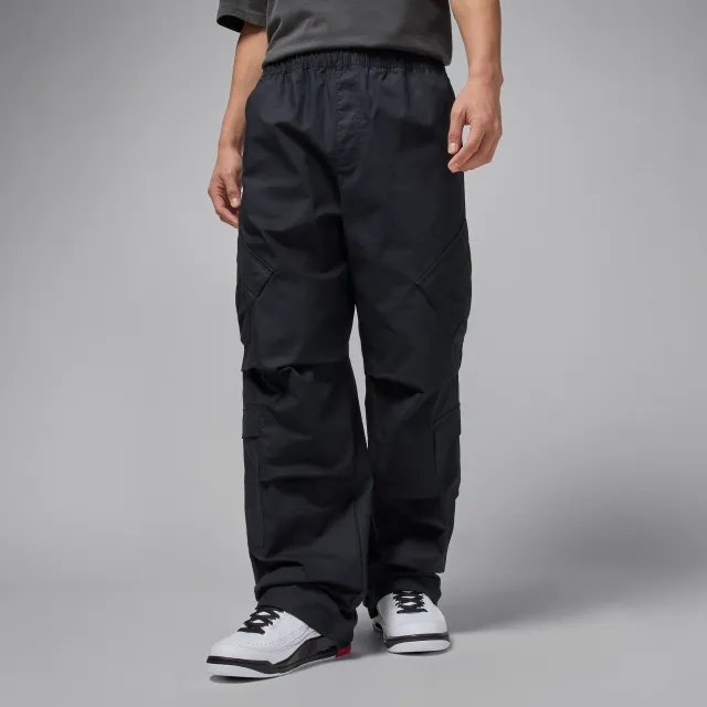 Nike Jordan Flight Men's Utility Trousers - Black - Cotton/Elastane