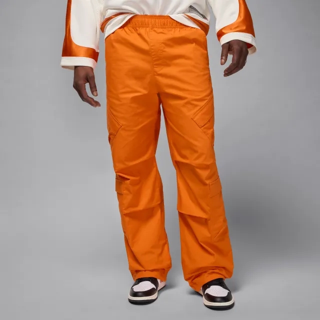 Nike Jordan Flight Men's Utility Trousers - Orange - Cotton/Elastane