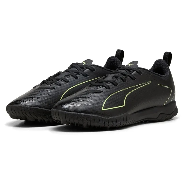 PUMA Ultra 6 Play TT Football Boots Youth, Black/Fizzy Light/Green Terrain, size 1