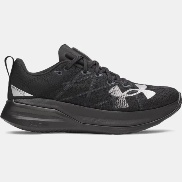 Under Armour  Velociti Pro Unisex Running Shoes Black / Black / Metallic Silver 9.5