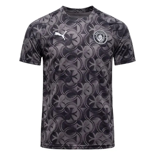 PUMA Manchester City Pre-Match Jersey Men, Black/Flat Dark Grey