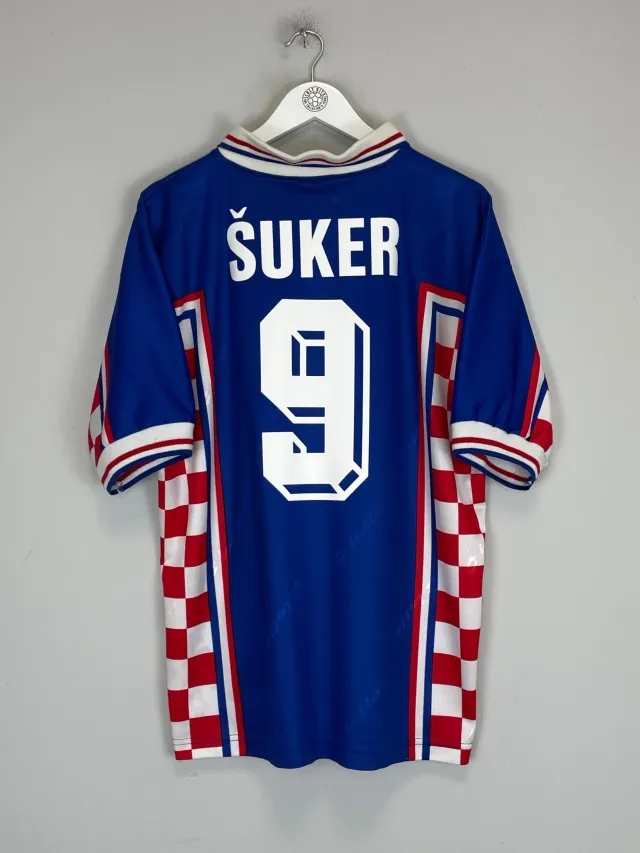 1998/01 CROATIA SUKER #9 AWAY SHIRT (L) LOTTO | Cult Kits