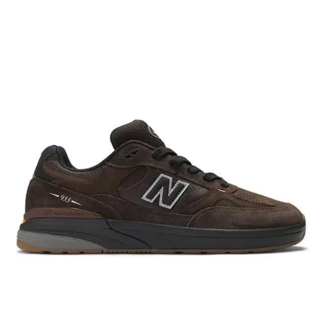 New Balance Unisex NB Numeric Andrew Reynolds 933 in Brown/Black Suede/Mesh