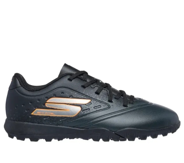 Skechers Razor 1.5 Jr Youth TF Sneaker in Black/Orange