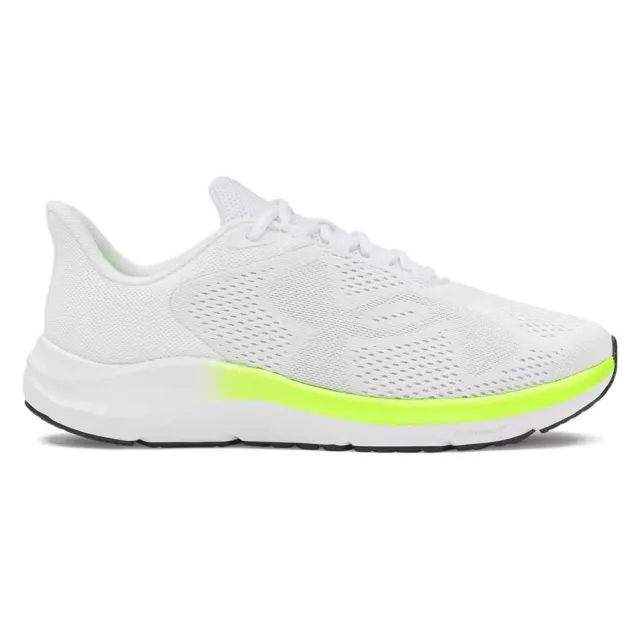 Under Armour  Pursuit 4 Big Logo Men's Running Shoes White / High Vis Yellow / Halo Gray 7