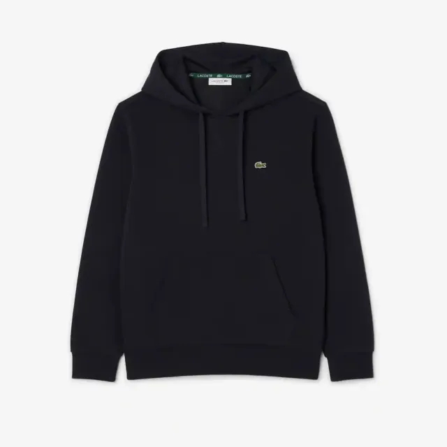 Lacoste Piqué Hoodie - Navy Blue