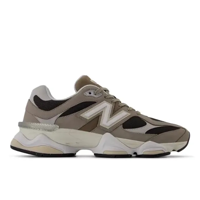 New Balance Unisex 9060 in Brown/Black Suede/Mesh
