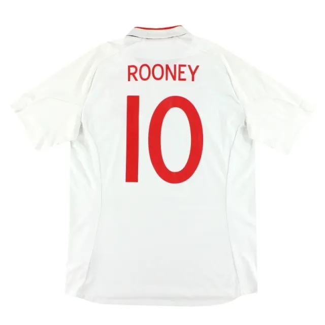 2012 England Umbro 'Poland/Ukraine' Home Shirt Rooney #10 L - England / Excellent 